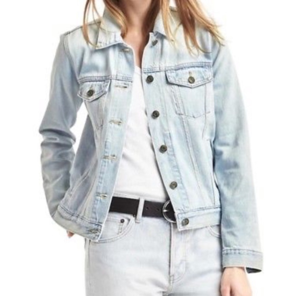 GAP 1969 Iconic Light Wash Denim Jean Jacket